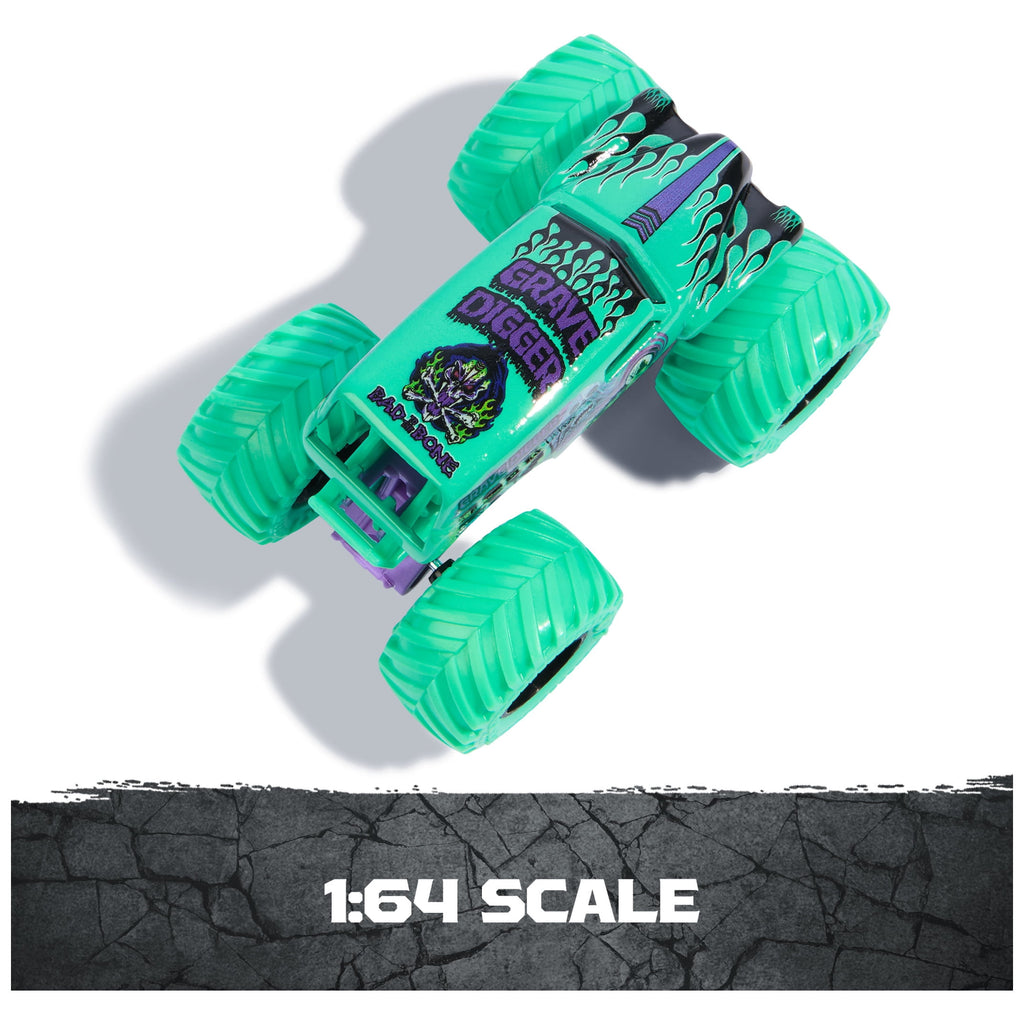 Monster Jam, Official Grave Digger Monster Truck, Die-Cast Vehicle, 1:64 Scale, Kids Toys for Boys Ages 3 and up