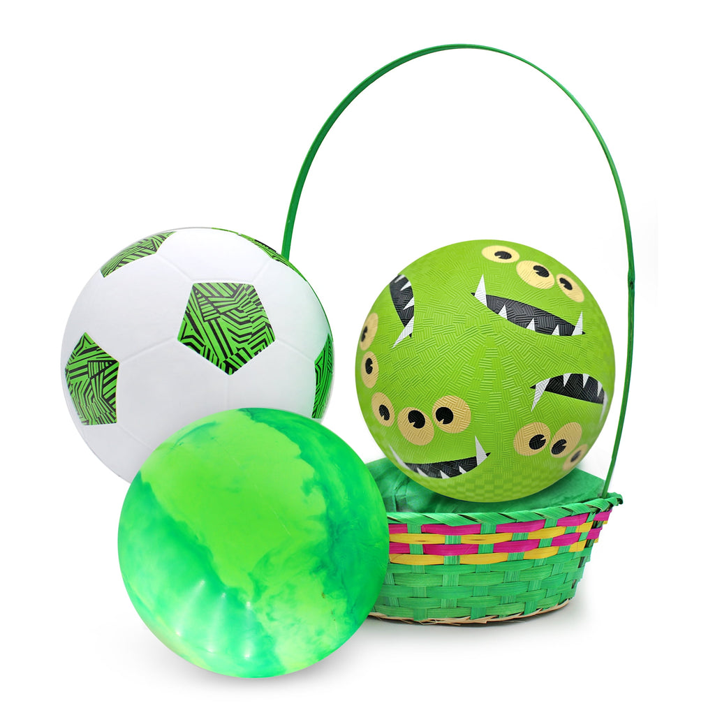 3 Ball Monster Ball Prefilled Easter Basket, by Megatoys