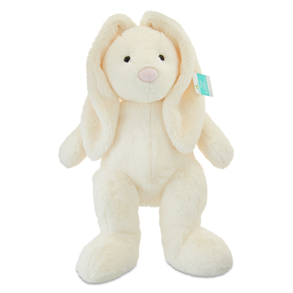 Large Long Ear Bunny Plush, Cream, 21", Easter by Way To Celebrate