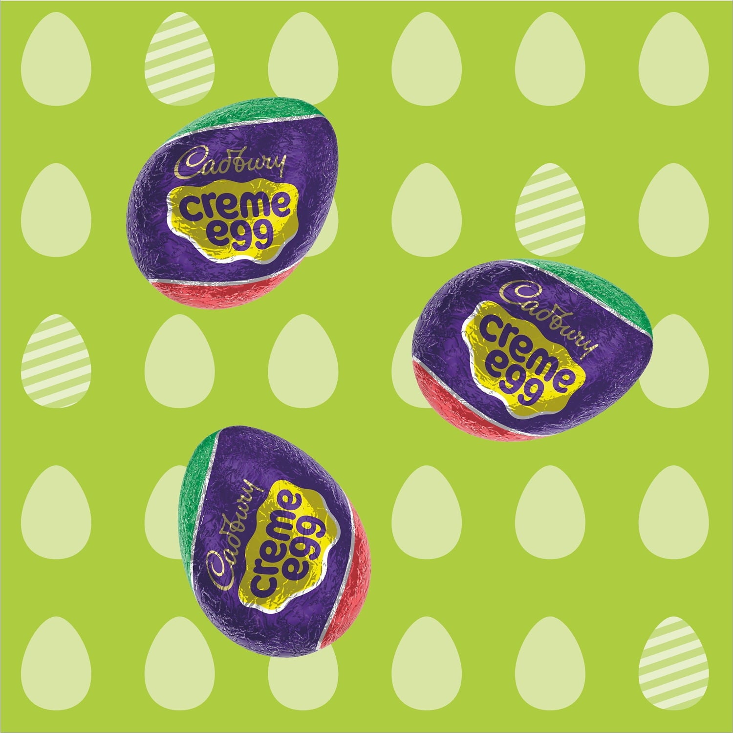 Cadbury Mini Creme Egg Chocolate with Fondant Easter Candy, Tray 3.8 oz, 12 Pieces