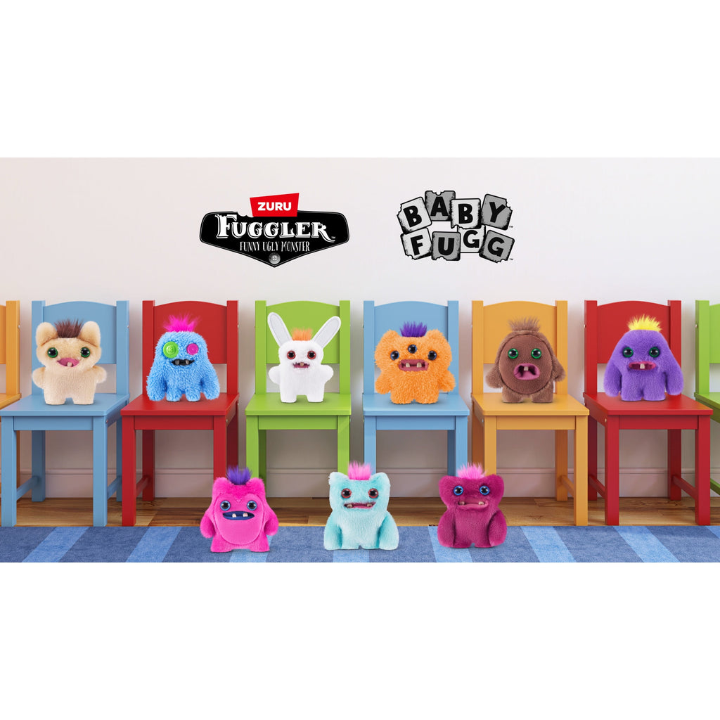 Fuggler Baby Fuggs 3.5 inch (Screech) Soft Plush, Ugly Monster Stuffed Animal Toy by ZURU