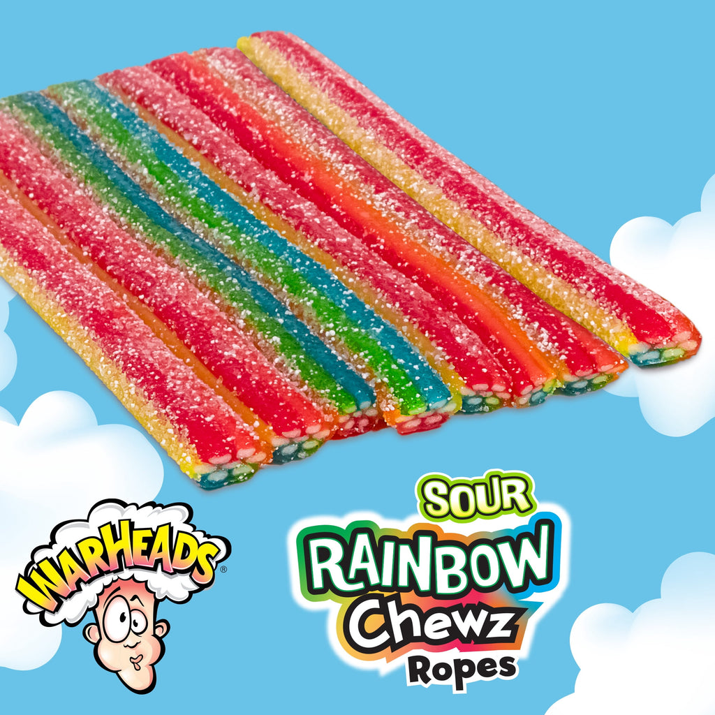 Warheads Sour Rainbow Chewz Ropes, 3oz