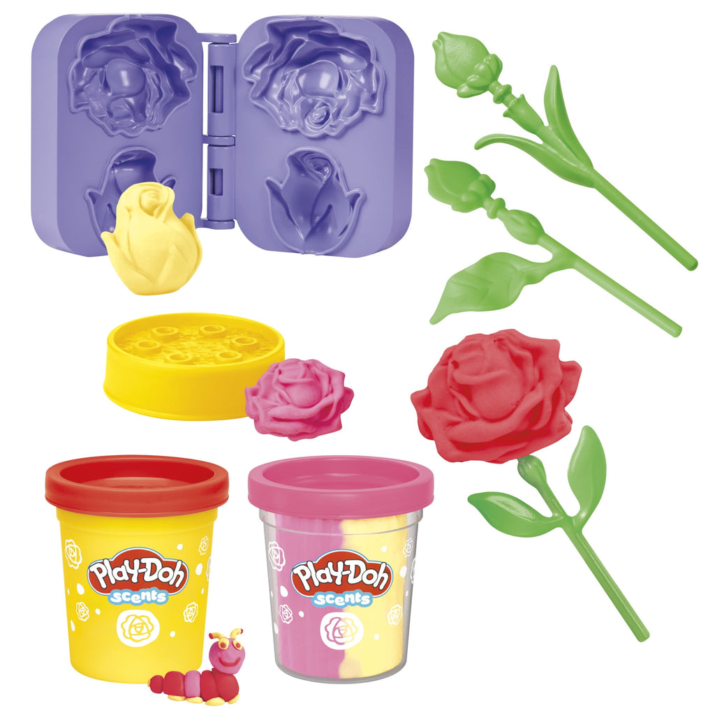 Play-Doh Lil Roses Playset, Scented, Kids Arts & Crafts, Flower Toys for Girls & Boys 3+