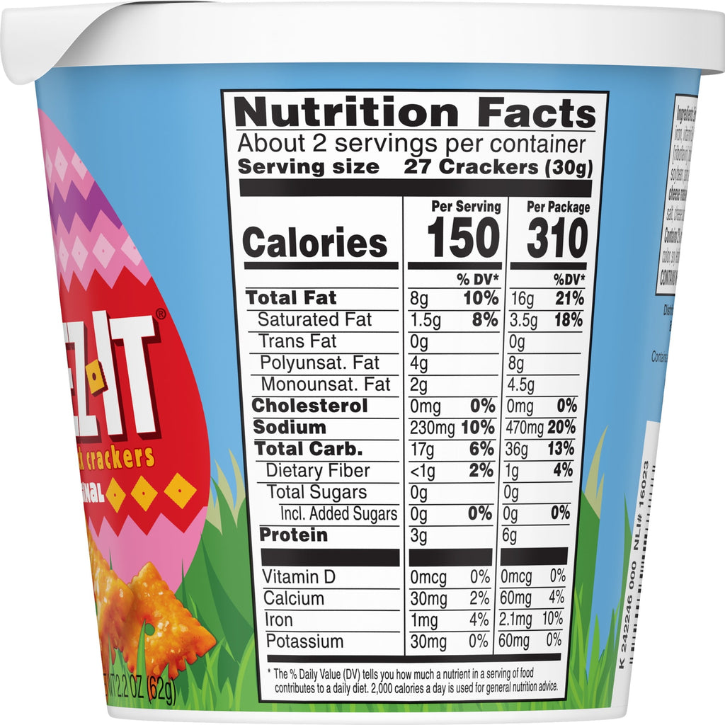 Cheez-It Original Baked Snack Crackers, Easter Snacks, 2.2 oz