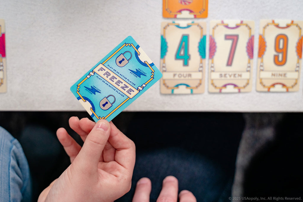 Flip 7, The Ultimate Blend of Press Your Luck and Strategy, Fast-Paced Addictive Card Game, Quick to Learn and Easy to Teach, Perfect for Game Nights, 3+ Players, Ages 8 & Up, by USAopoly