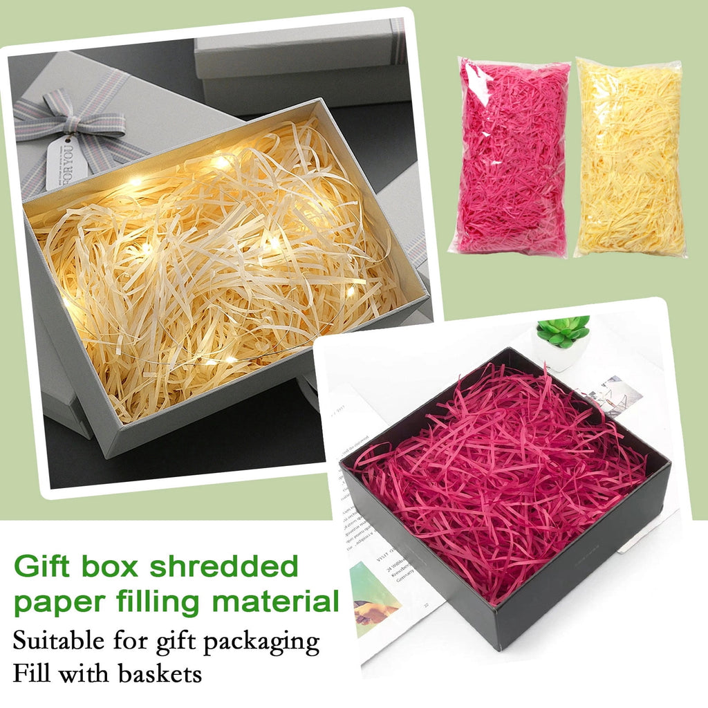 Wavy Shredded Paper Filler, Gift Box Shredded Paper Stuffing, Easter Grass Paper, Suitable For Gift Wrapping And Basket Filling. (Fluorescence Yellow)
