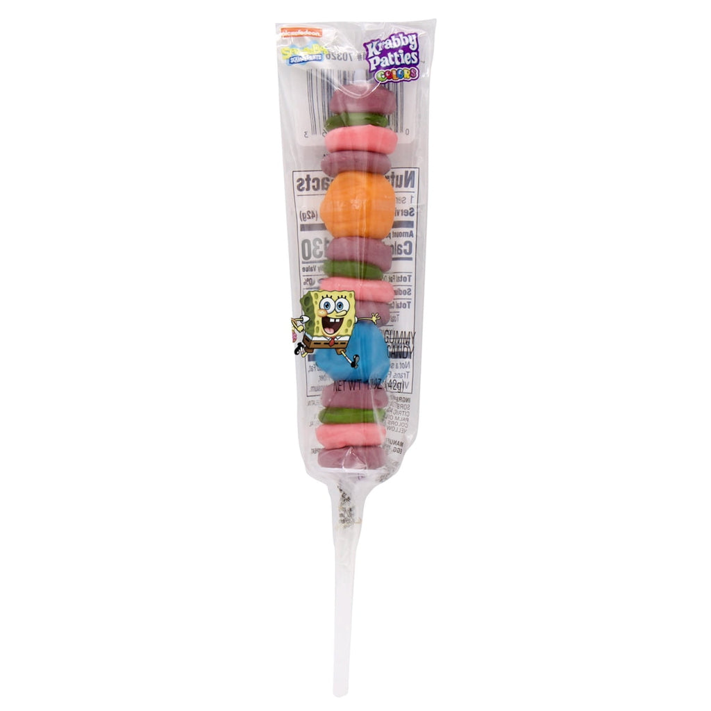 Frankford Nickelodeon SpongeBob SquarePants Easter Krabby Patties Colors Gummy Candy Pop 1.31oz
