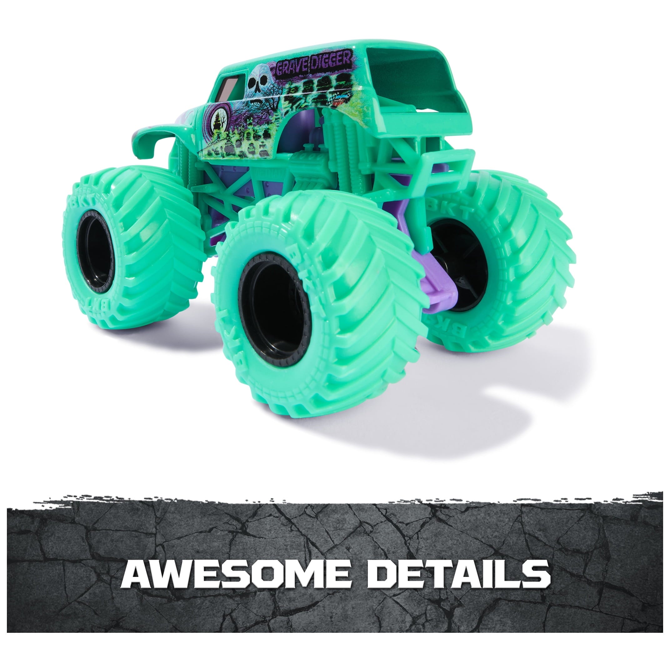 Monster Jam, Official Grave Digger Monster Truck, Die-Cast Vehicle, 1:64 Scale, Kids Toys for Boys Ages 3 and up