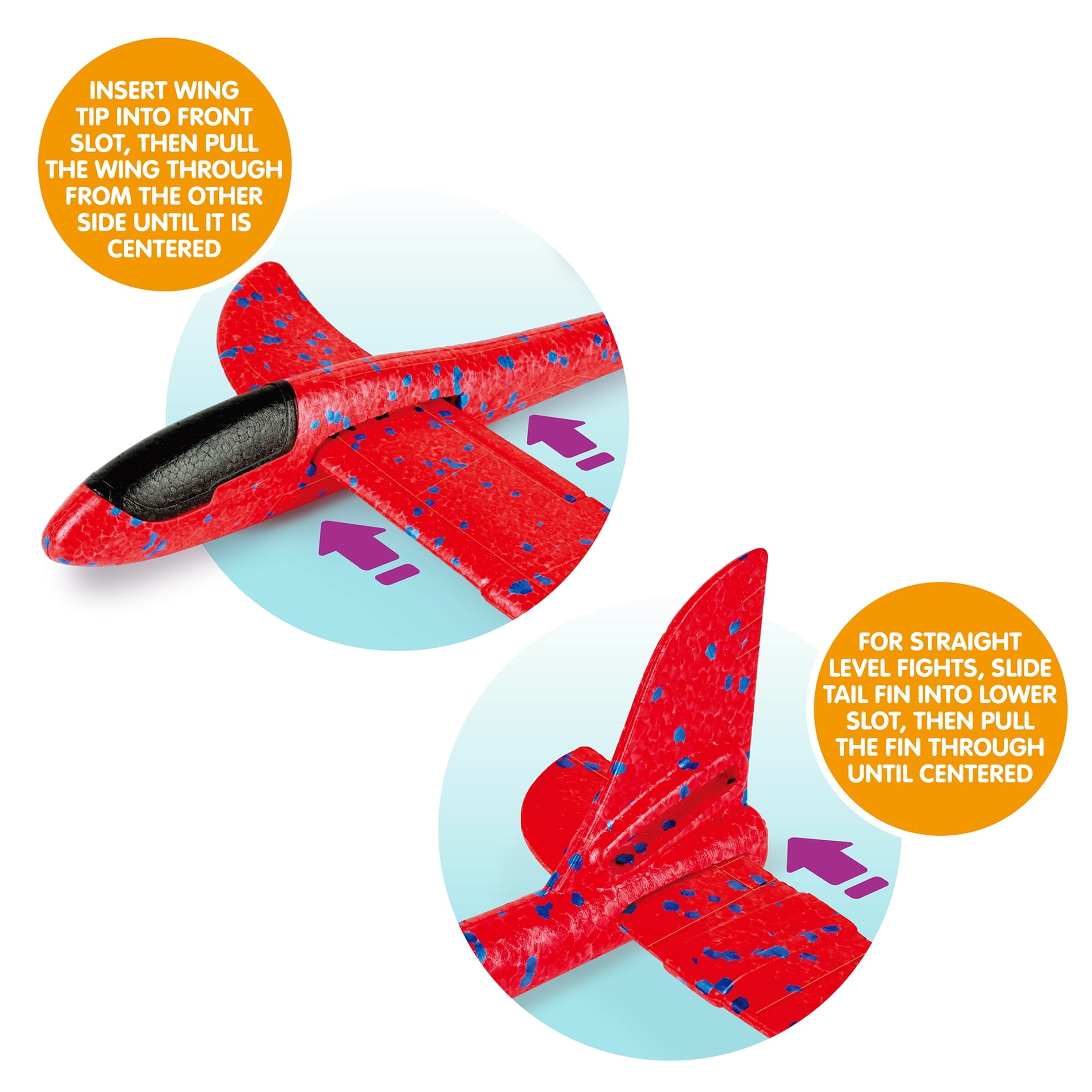 Play Day Glider Plane – 15" Wingspan, Highly Durable Toy Aircraft for Kids