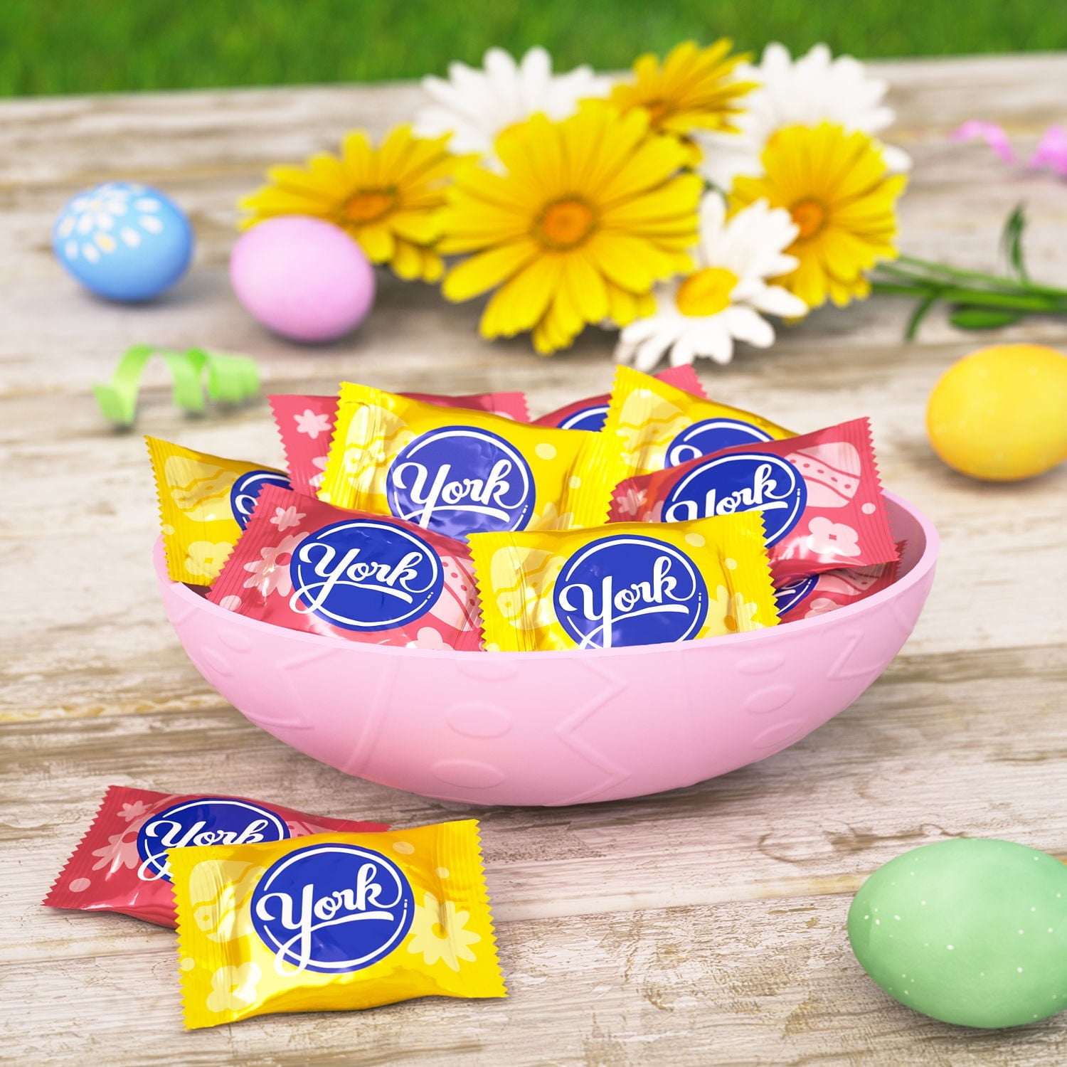 York Dark Chocolate Peppermint Patties Eggs, Easter Candy Bag, 9.6 oz