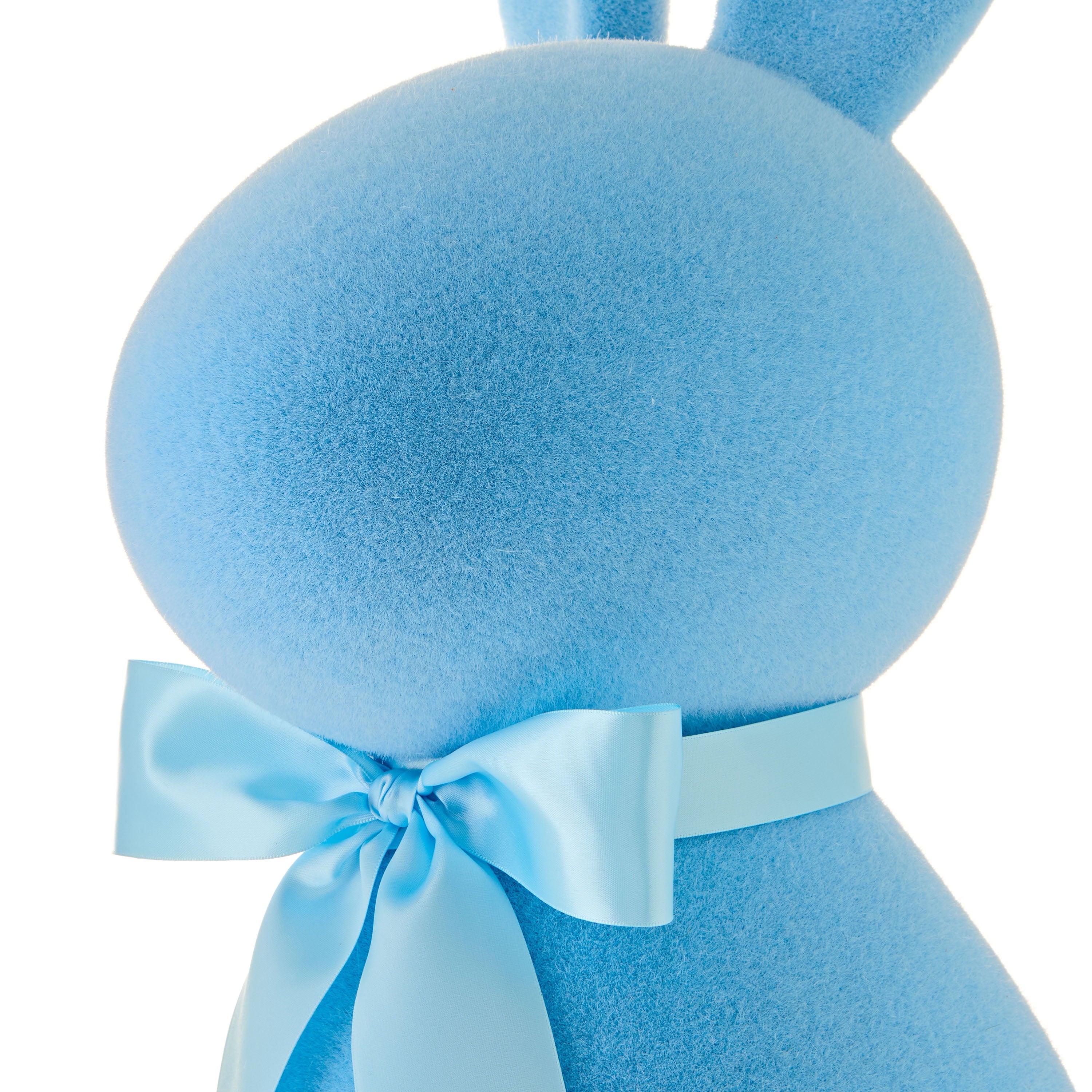 Flocked Bunny Tabletop Decoration, Blue, 27", Easter by Way To Celebrate
