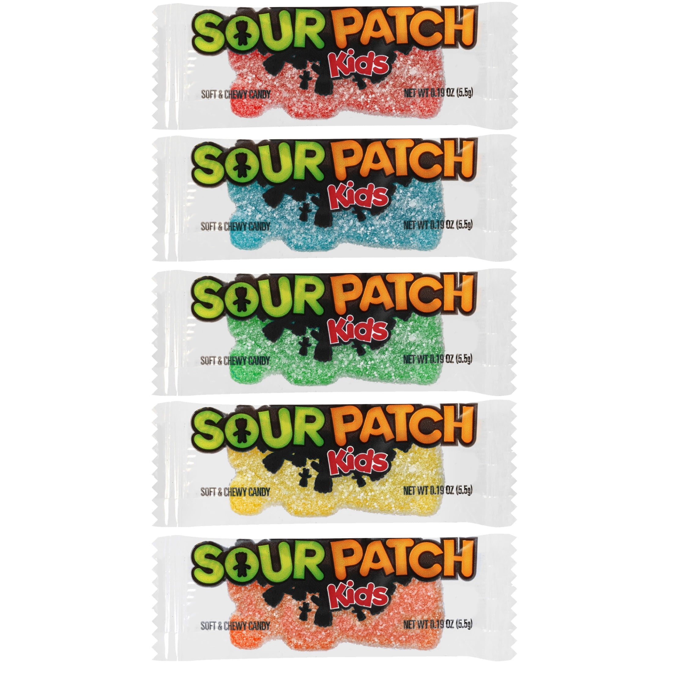 SOUR PATCH KIDS Big Kids Individually Wrapped Soft & Chewy Candy, Easter Candy, 100 Pieces