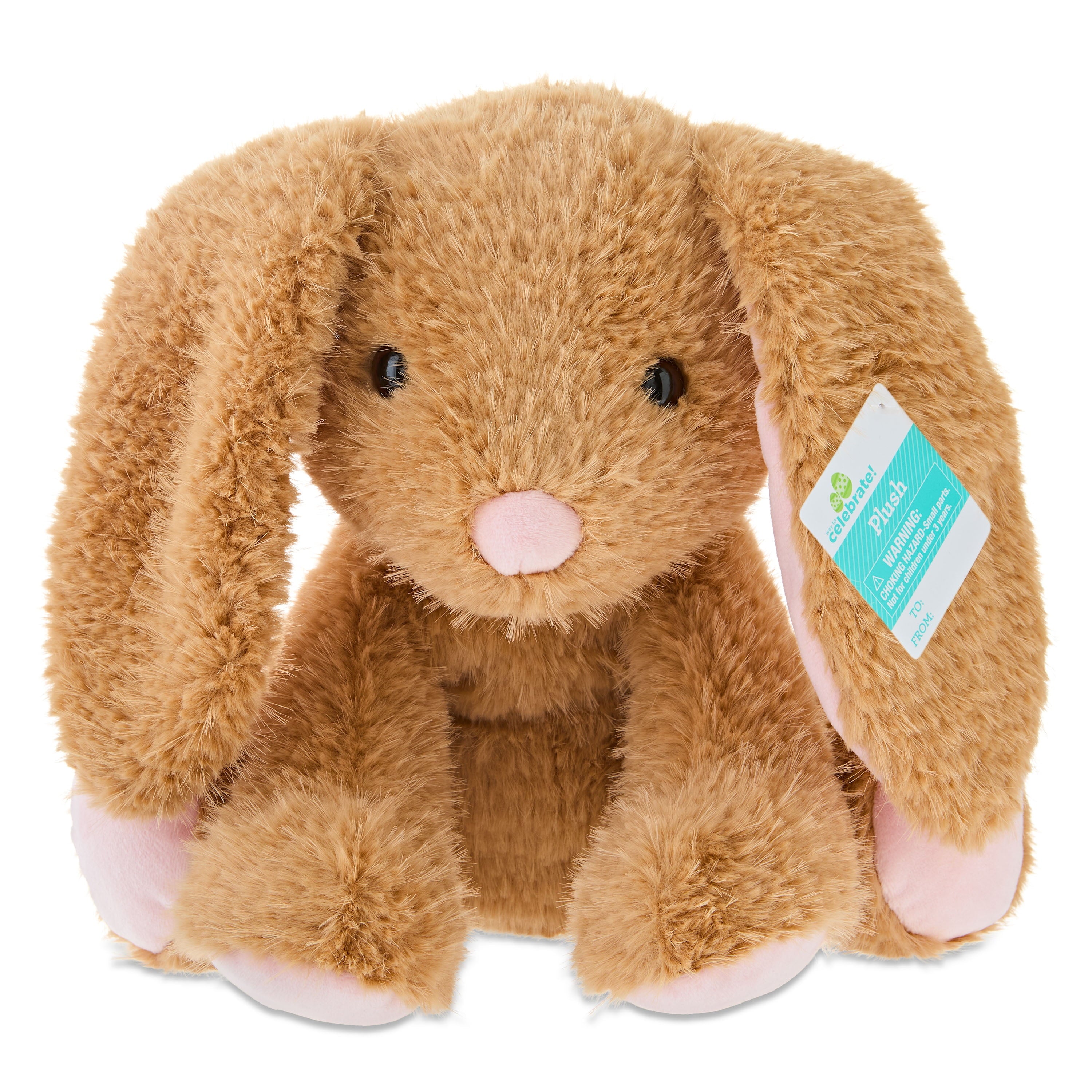 Medium Sitting Bunny Plush, Brown, 10.5", Easter by Way To Celebrate