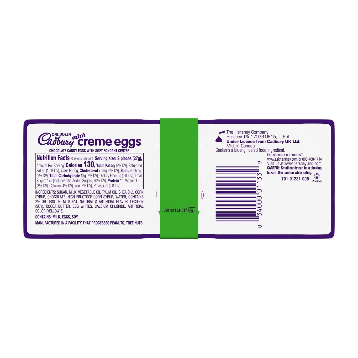 Cadbury Mini Creme Egg Chocolate with Fondant Easter Candy, Tray 3.8 oz, 12 Pieces