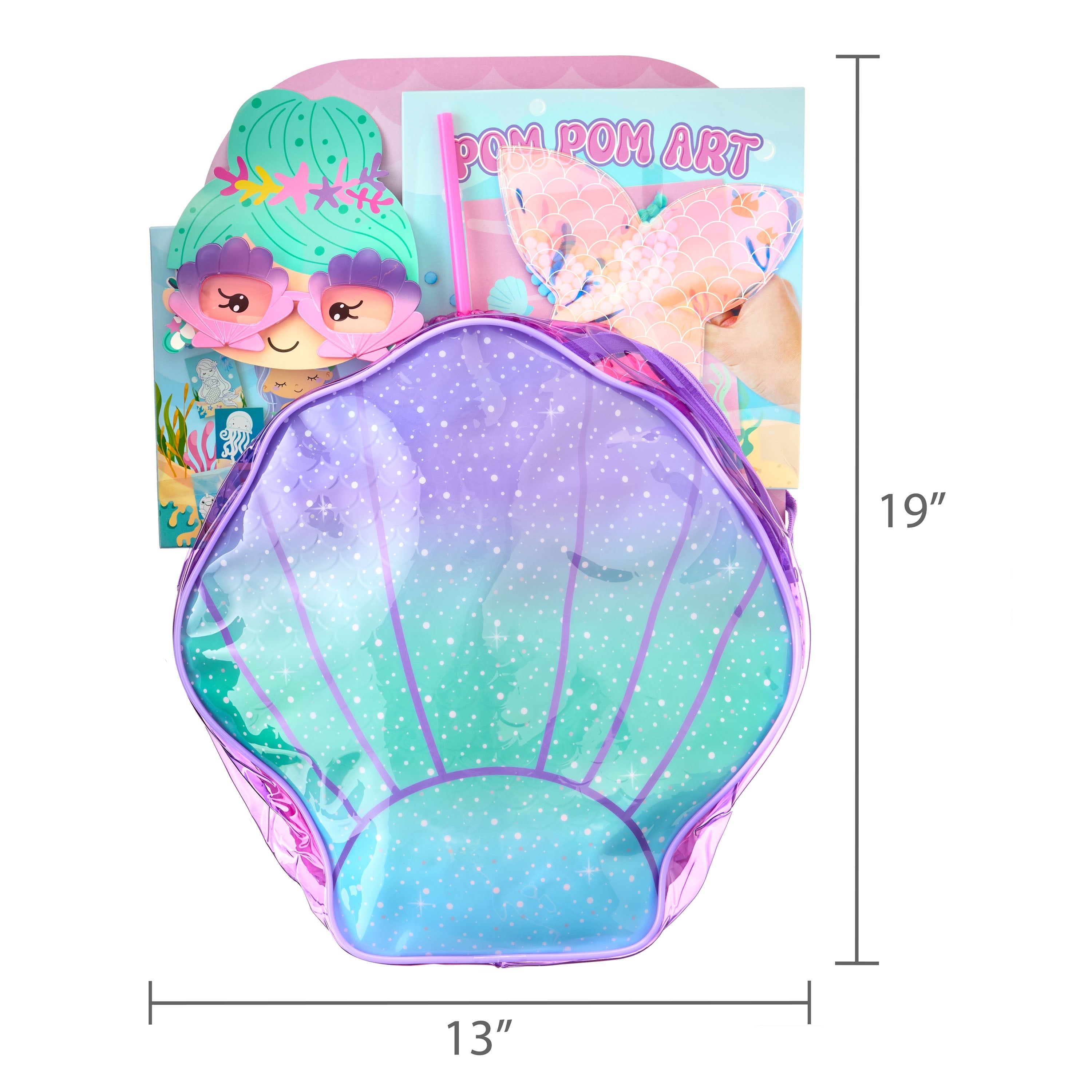 Easter Pre-Filled Multicolor Mermaid Art Easter Basket, Brand By Vendor Labeling