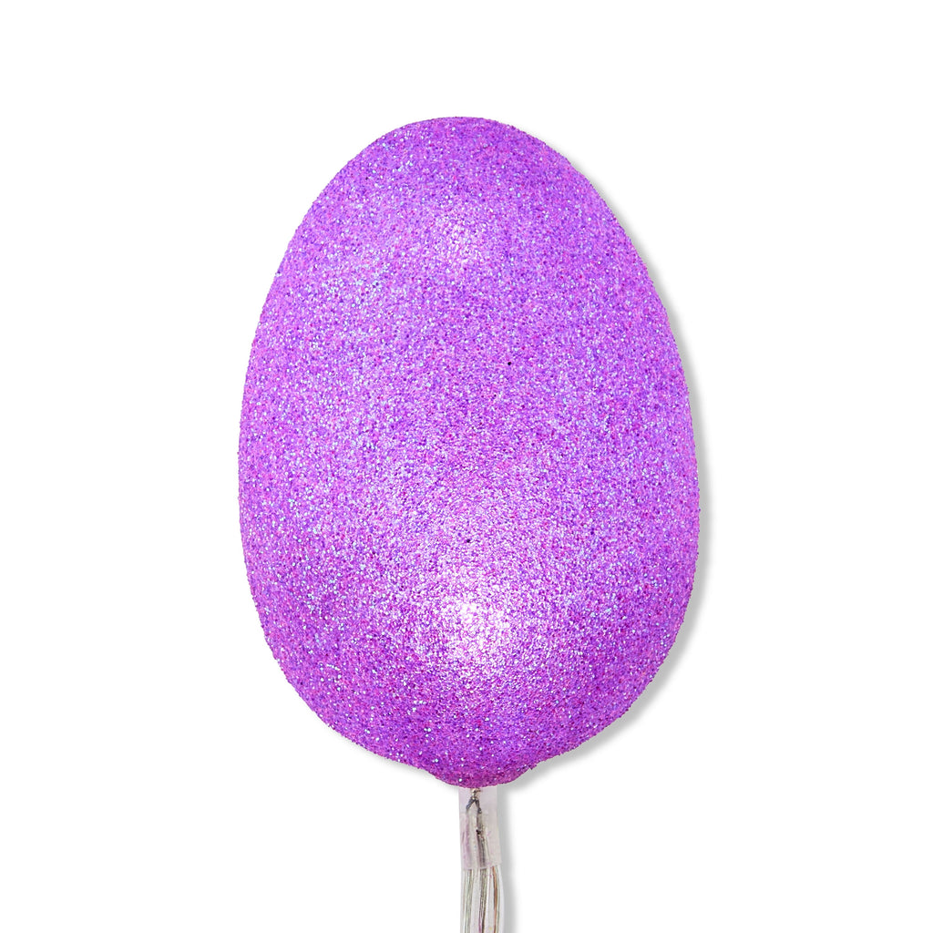 Indoor Battery-Operated 10-Count Glitter Egg Lights, Clear, 3', Easter by Way To Celebrate