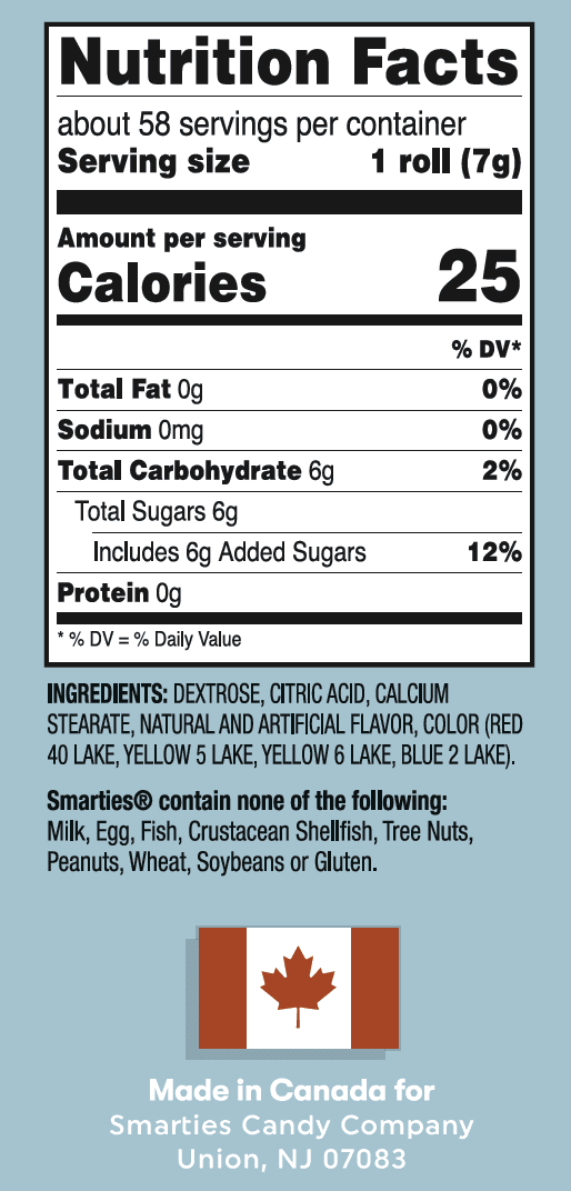 Smarties Original Easter Candy Rolls Bag, 15 oz FSMA Exempt