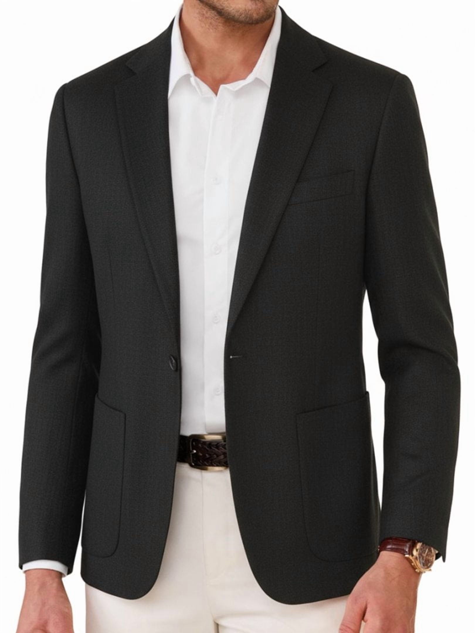 sogami Men's Casual Blazer One Button Business Suit Jacket For Men Regular Fit Sport Coats