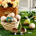 Apmemiss Clearance 10 Pack Easter Eggs DIY Paper Mache Empty Eggs Easter Decor Eggs Craft for Kids Adults Easter Party Supplies Egg Hunt Bucket Stuffers