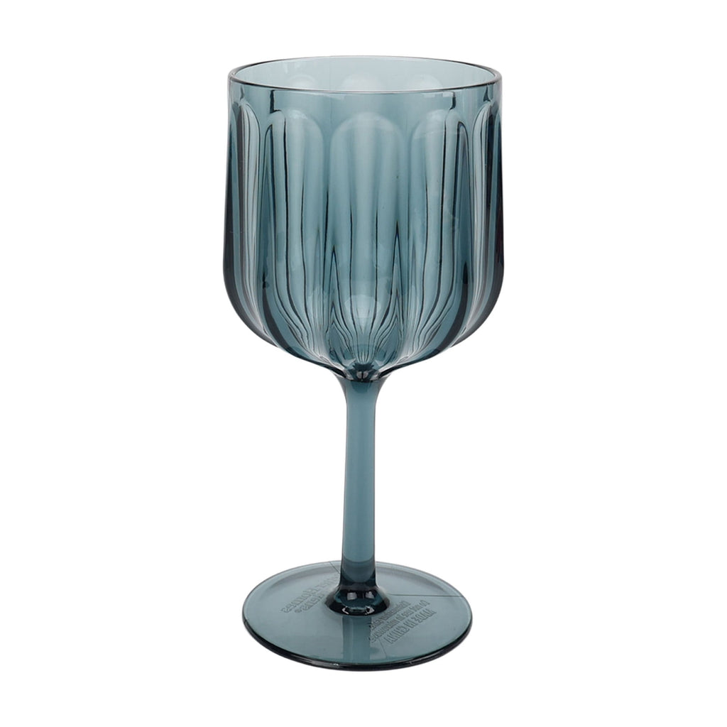 Better Homes & Gardens 17-Ounce Tritan Plastic Stemmed Wine Glass, Blue