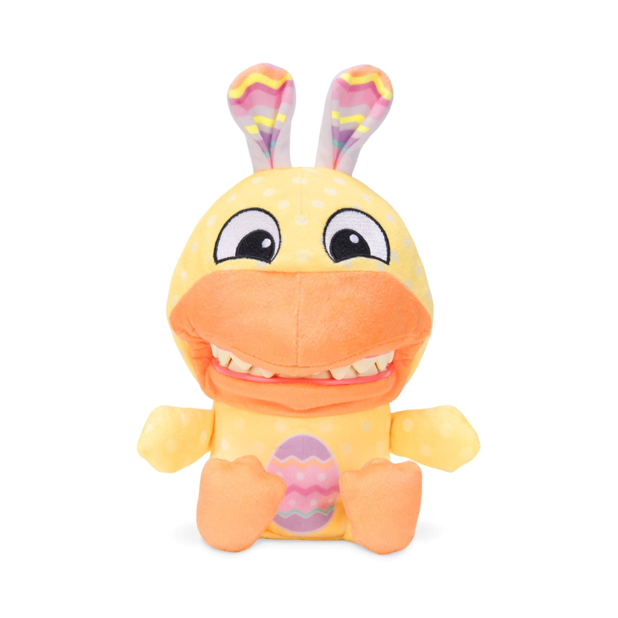 Chatter Chompers Easter Duck Plush 6.5", Interactive Collectible Toy, Funny Sound Effects, Ages 3+