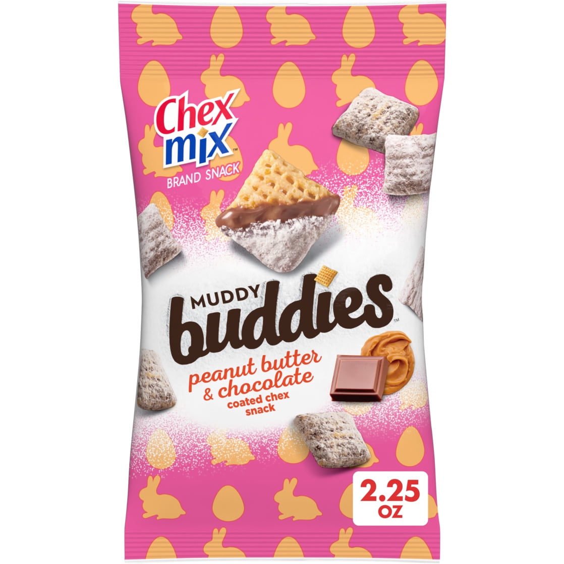Chex Mix Muddy Buddies, Peanut Butter & Chocolate Coated Chex Snack, 2.25 oz