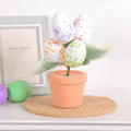 Chmadoxn Easter Egg for Easter Party Decorations, Easter Potted , Artificial Easter Eggs Potted Flower Egg Spotted Eggs, Easter Gifts