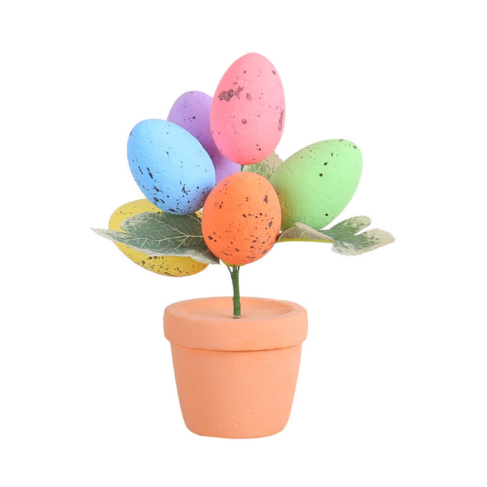 Chmadoxn Easter Egg for Easter Party Decorations, Easter Potted , Artificial Easter Eggs Potted Flower Egg Spotted Eggs, Easter Gifts