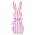Striped Bunny Tabletop Decoration, Purple and White, 16", Easter by Way To Celebrate