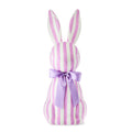 Jumbo Striped Bunny Tabletop Decoration, Purple and White, 27", Easter by Way To Celebrate