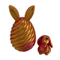 Easter Basket Stuffers Printed Bunny Egg Set with Mini Bunny Surprise Toys for Teens and Home Decor