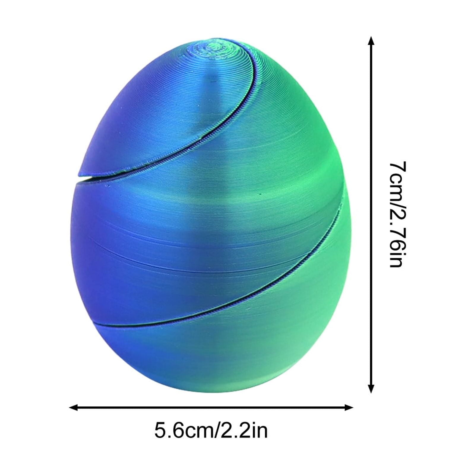 Easter Eggs, Spiral Fidget Easter Toy Egg Relax Anxiety Toy Basket Stuffer Filler, Gift for Family Travel Games Classroom Prize