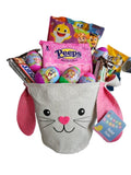 Easter Gift Basket for Kids, Candy Filled Eggs, Bunny Basket, Chocolate Candy, Pink Themed