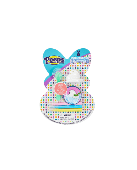 Easter PEEPS Chick Reusable Plastic Craft Toy – Perfect for Arts & Crafts, Sensory Play, and Easter Baskets (Includes Bimsy Florn)