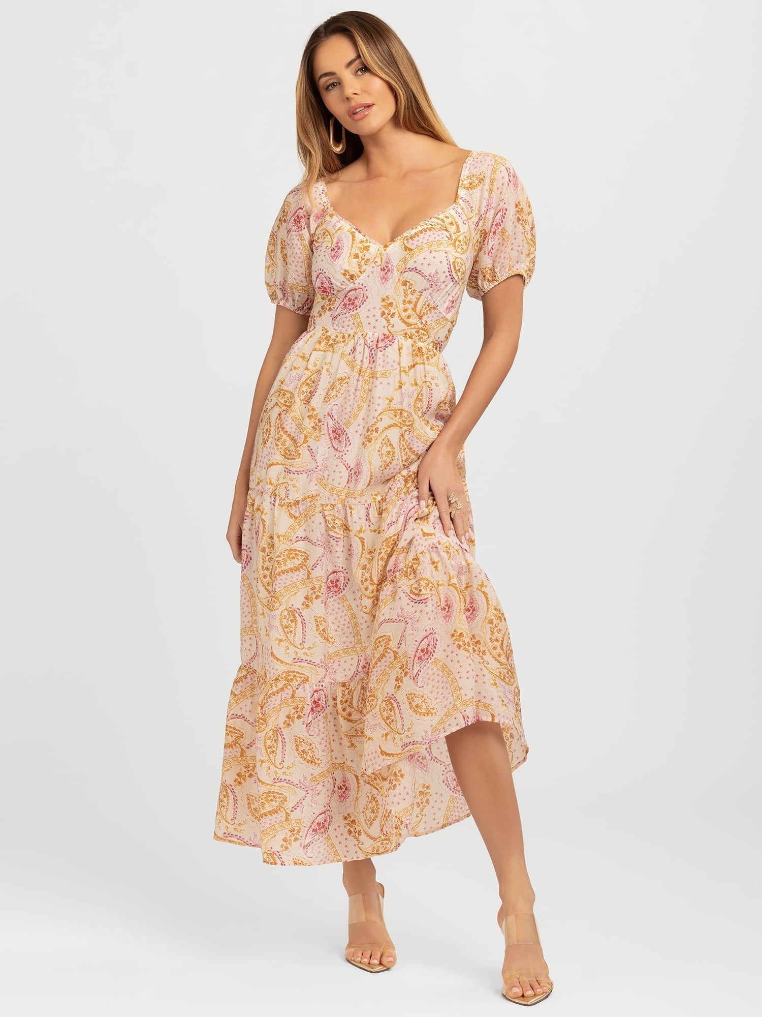 Jessica Simpson Women's Emmory Tiered Maxi Dress, Sizes XS-XL