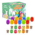 LAMDAWE 24 Pack Easter Egg Fillers PlushBunny Toys Easter BasketStuffers Mini ColorfulBunny Easter EggHunting ClassroomPrize Supplies BasketStuffers Easter PartyFavors