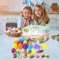 MeetYTOYS 24 Pack Prefilled Easter Eggs -Christmas Gifts Toy Filled Bulk Plastic Eggs for Kids, Bulk Prefilled Easter Eggs Toys