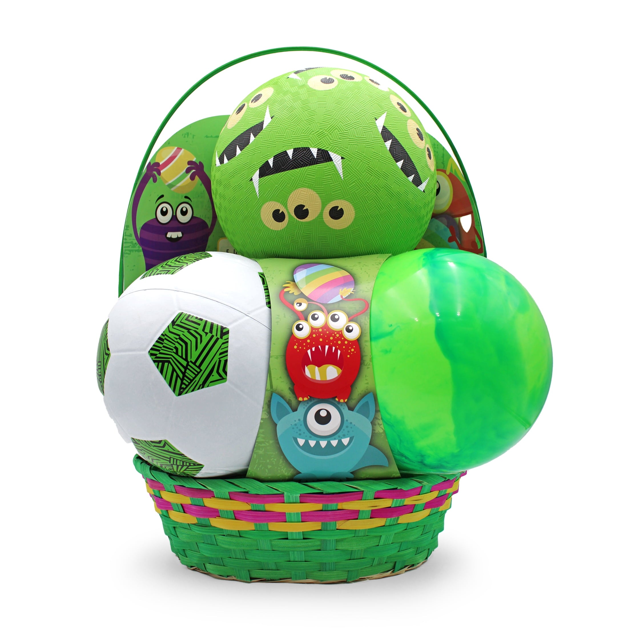 3 Ball Monster Ball Prefilled Easter Basket, by Megatoys