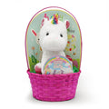 Unicorn Plush Prefilled Easter Basket, by Megatoys