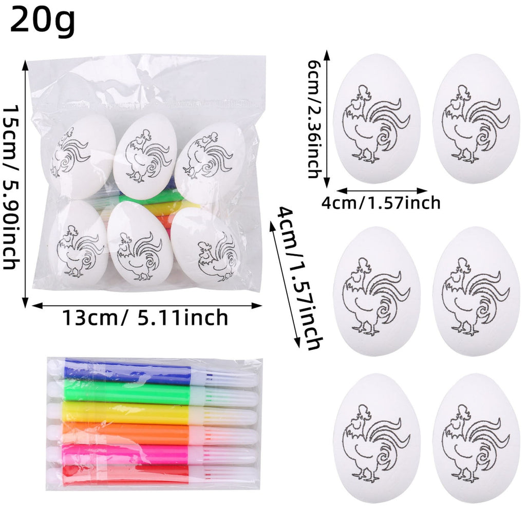 Moocorvic Easter Eggs Painting Kit White Paintable Decorated Egg with Palette and Brushes for Girls and Boys, Art DIY Craft Toys Gifts
