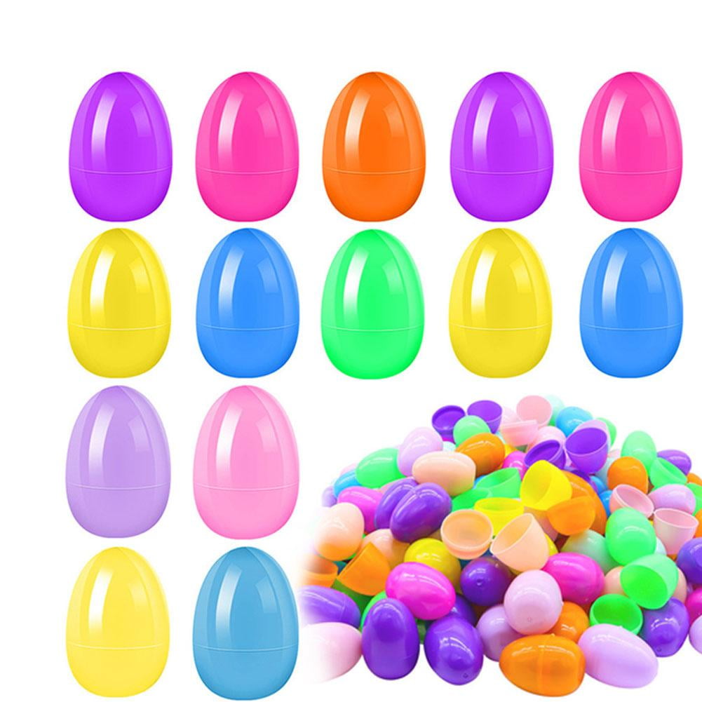 NOVELAR Assorted Color Plastic Easter Eggs, 2.36 in Long, Lightweight for Easy Handling, Ideal for Filling with Candy and Small Gifts for Celebrations