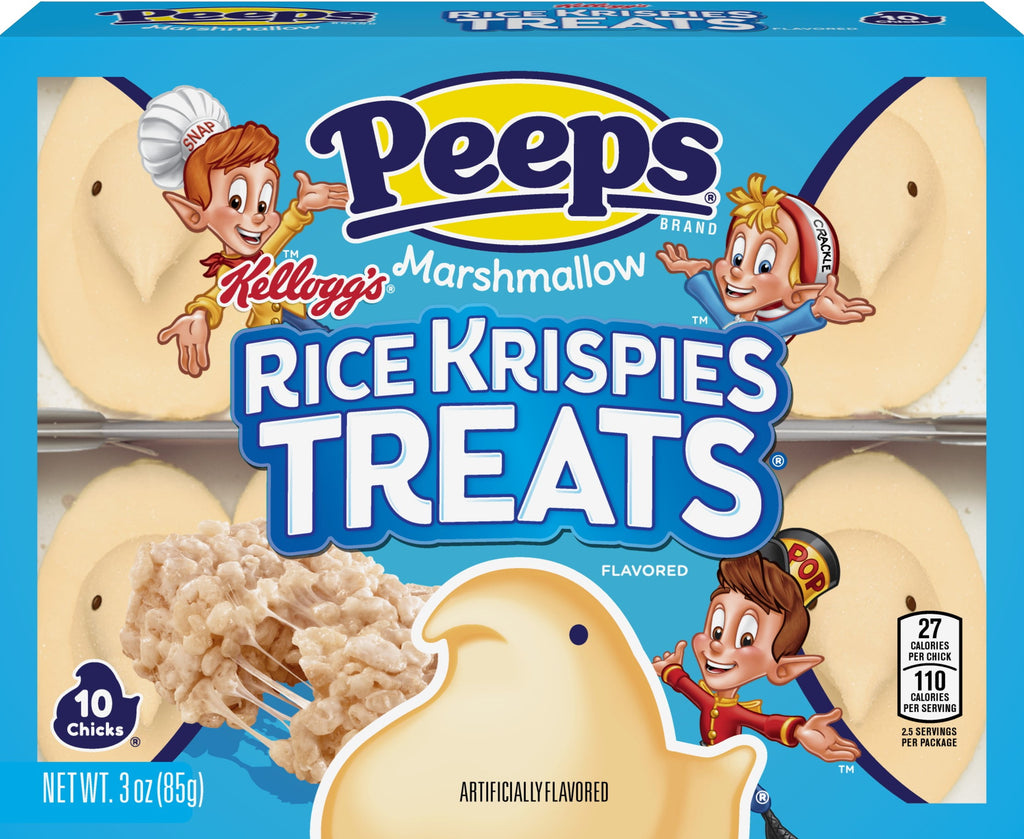PEEPS, Rice Krispies Treat Flavored Marshmallow Chicks, 10 Count (3.0 Ounces)