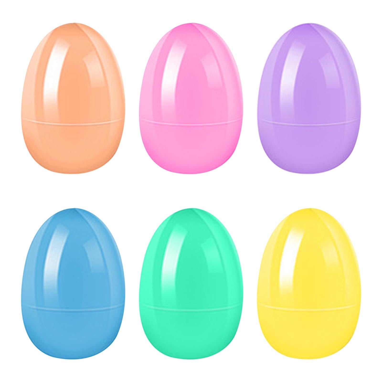 Plastic Easter Eggs Fillable Colorful Bright 2.3 Inches with Hinges for Surprise Hunts Party Favors Eggs for Easter Egg Hunt