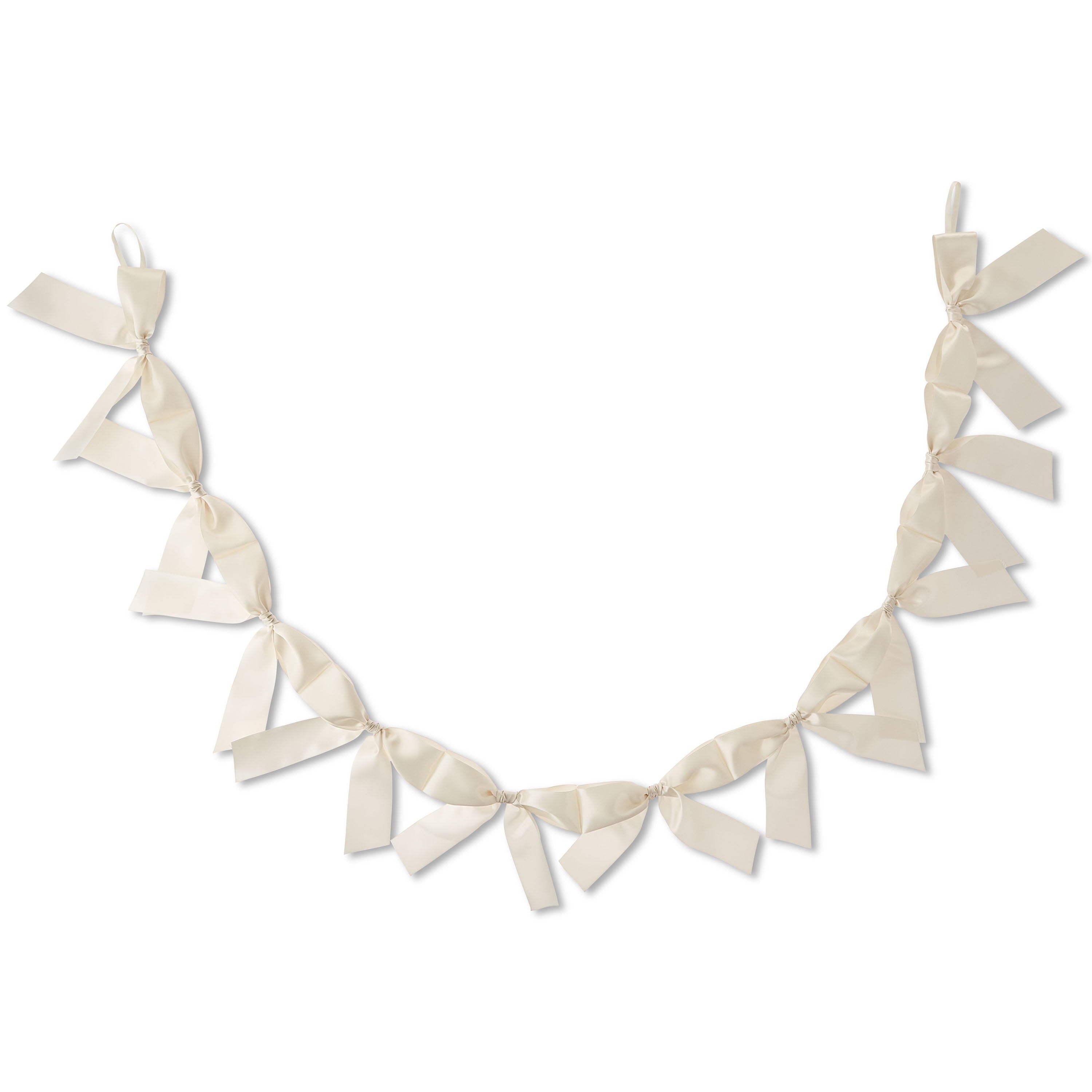 Satin Bow Garland, Cream, 6', Easter by Way To Celebrate