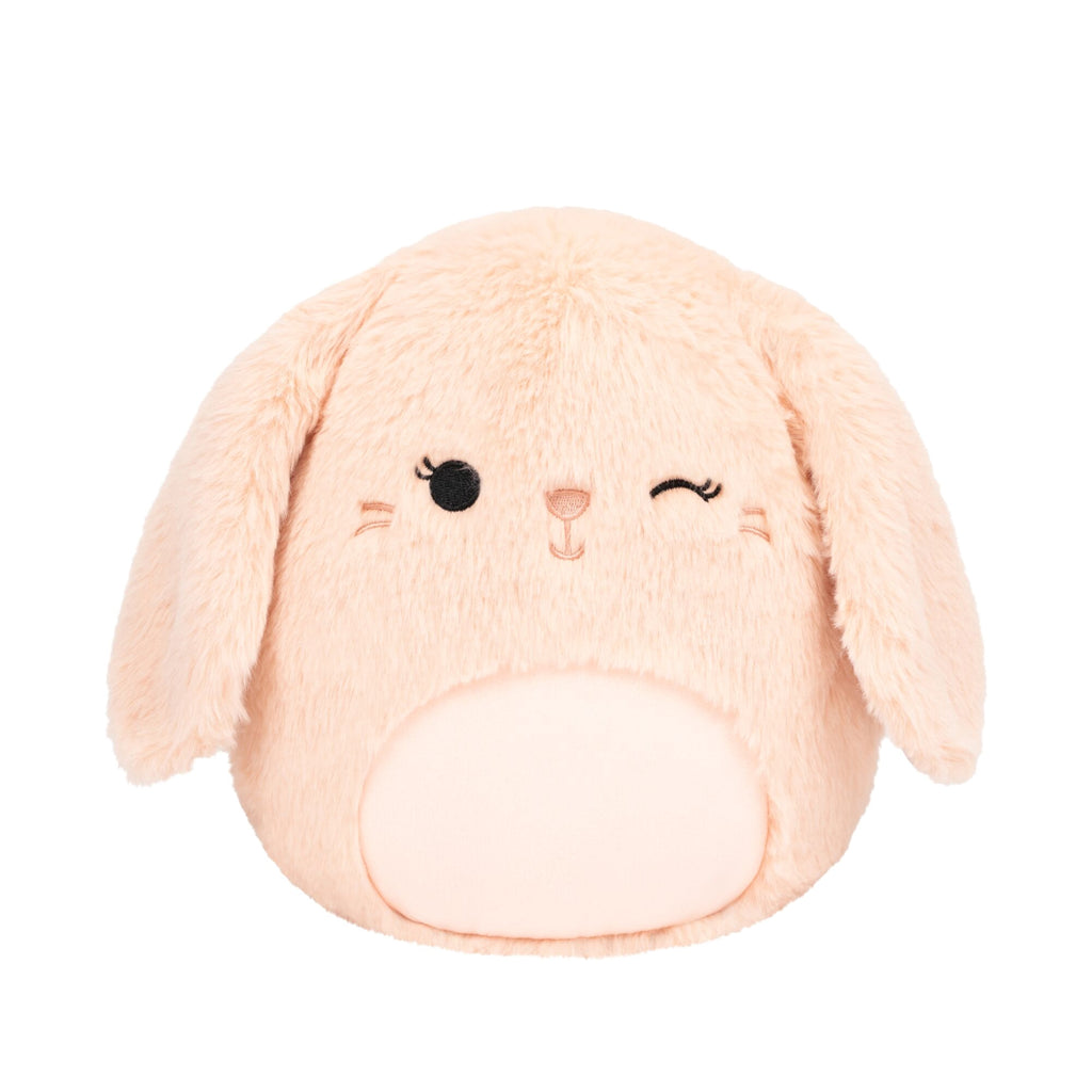 Squishmallows FuzzAMallow Official 8 inch Satine the Winking Peach Bunny - Child's Ultra Soft Plush Toy