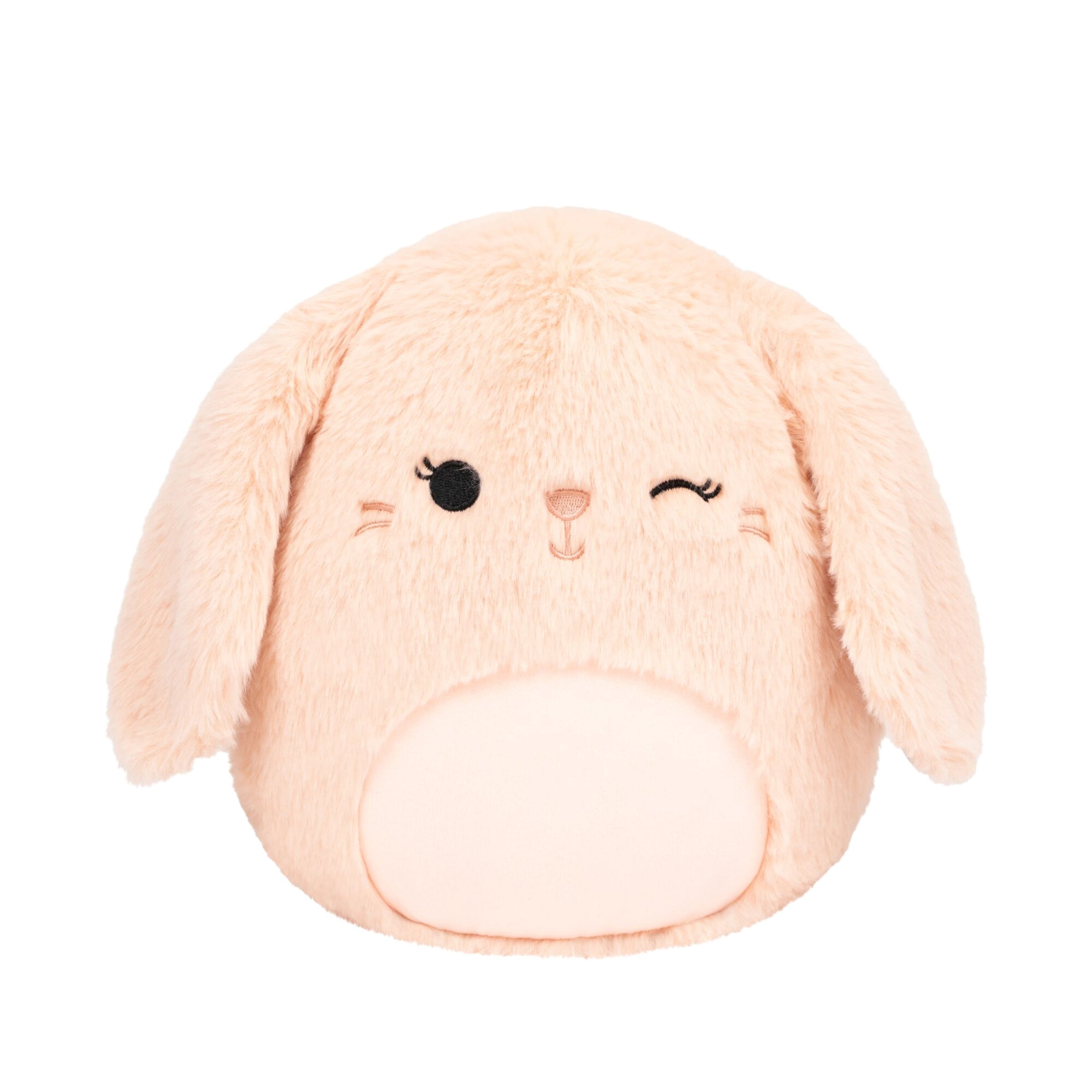 Squishmallows FuzzAMallow Official 8 inch Satine the Winking Peach Bunny - Child's Ultra Soft Plush Toy
