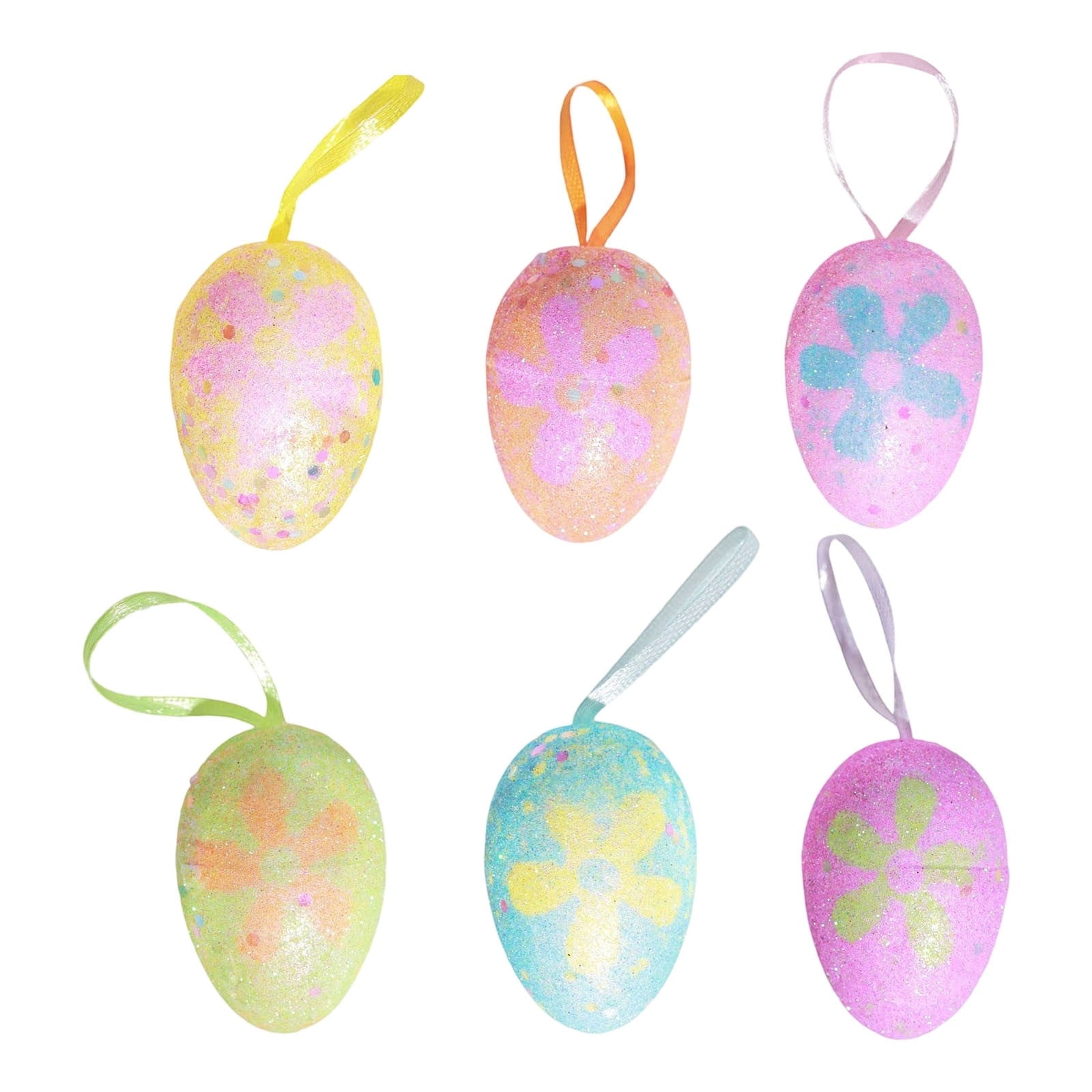 Sruoe Easter Wreath Spring Vine Garland with Faux Eggs, 75-Inch Artificial Spring Vine Decor, Easter Garland for Mantle Door Wall Patio, Easter Decorations for Indoor Outdoor Holiday Decoration