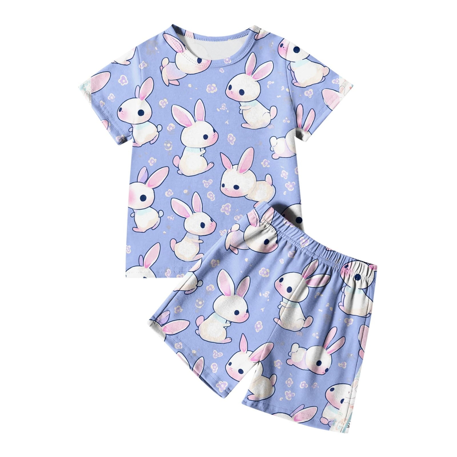 Toddler Baby Boy Summer Outfit two Pieces Easter Graphic Short Sleeve Top Cute Clothes for Kids Boys Girls 3-4 Years