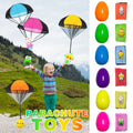 Werulen Easter ParachuteToys, 6 Pack Plastic Easter Eggs ThrowingToy, Easter Basket Stuffers Fillers ForKidsBoysGirls, Easter Gifts Party Favors Carnival Prizes Classroom Rewards