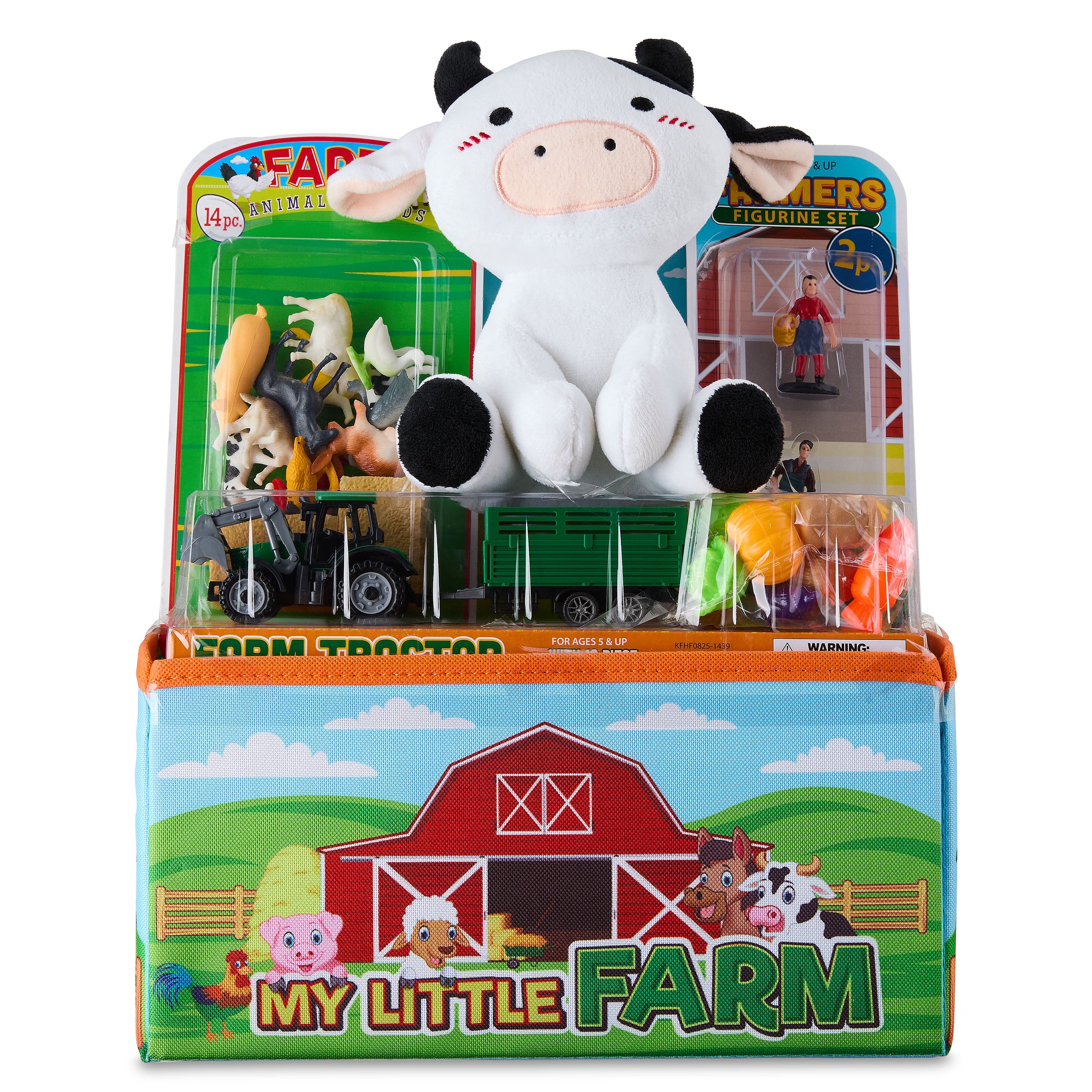 Prefilled 2-in-1 My Little Farm Playmat Bin Easter Basket Gift Set, by Wondertreats